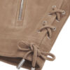 Women's Beige Suede Leather Jacket