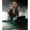 Fast X 2023 Brie Larson Black Leather Jacket