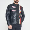 Le Mans Steve McQueen Leather Jacket Black - Image 3