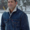 A Cozy Christmas Inn Andy Holliday Denim Jacket - Image 2