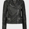 Ted Lasso Flo Collins Black Leather Jacket - Image 3