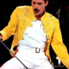 Freddie Mercury Concert Yellow Leather Jacket - Image 4