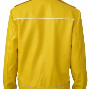 Alternative view of Freddie Mercury Concert Yellow Leather Jacket