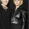 Nicola Peltz Cropped Leather Jacket - Image 2