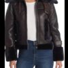 Gossip Girl Julien Calloway Shearling Leather Coat