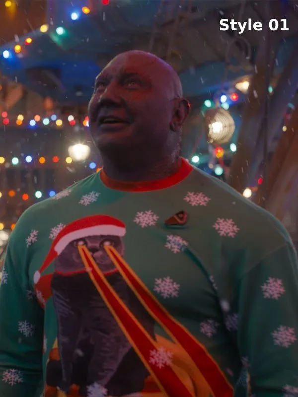 The Guardians of the Galaxy Holiday Special Drax Christmas Sweater - Image 3