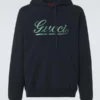 Gucci Logo Cotton Jersey Hoodie