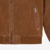 Men's Camel Suede Leather Jacket - Image 2