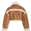 Hailey Bieber Cropped Fur Jacket - Image 3