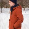 Snow Day Hal Brandston Orange Puffer Jacket