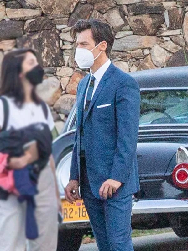 Don't Worry Darling Jack Chambers Blue Suit - Image 2