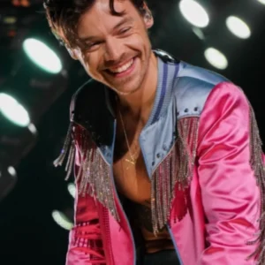 Love On Tour 2023 Harry Styles Pink Fringe Jacket