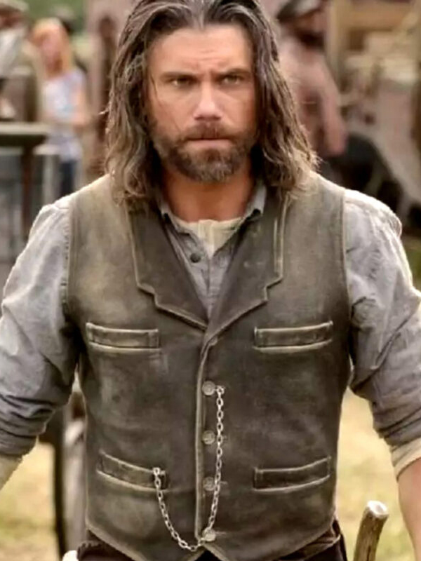 Hell on Wheels Anson Mount Leather Vest