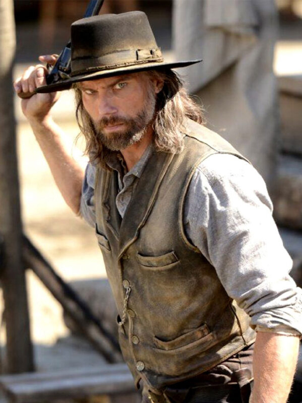 Hell on Wheels Anson Mount Leather Vest
