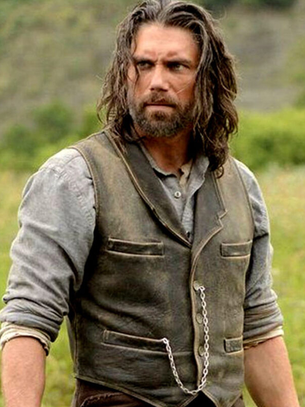 Hell on Wheels Anson Mount Leather Vest