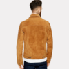 Brown Suede Leather Jacket Men's - Image 2