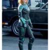 Captain Marvel Brie Larsons Costume Leather Jacket - Image 3