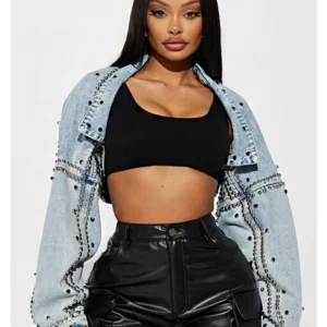 Hollywood Studded Denim Jacket