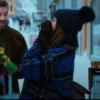 Home For Christmas Johanne Blue Plaid Jacket - Image 2