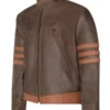 Original Brown Leather X-Men Wolverine Jacket