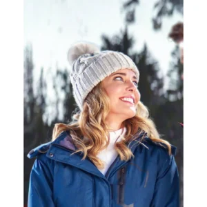 I Believe in Santa Christina Moore Blue Jacket