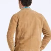 Mens Light Brown Suede Jacket - Image 2