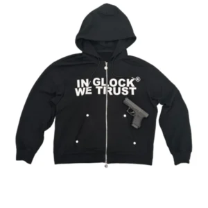 In Glock We Trust Zip-Up Hoodie Black