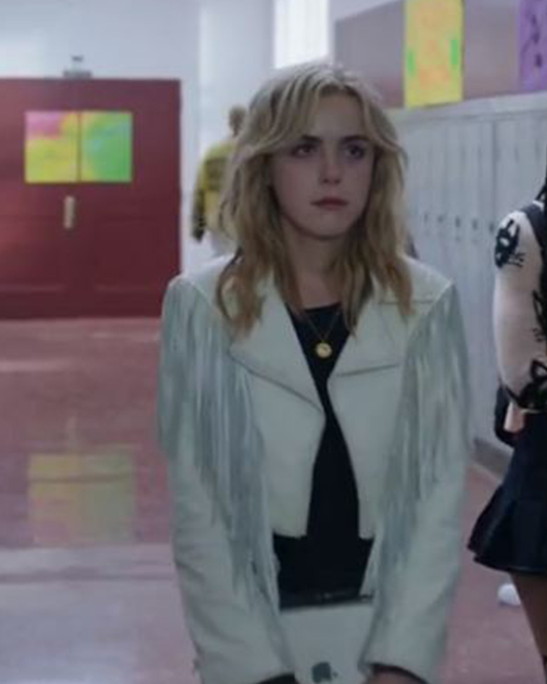 Totally Killer Kiernan Shipka Fringe Jacket