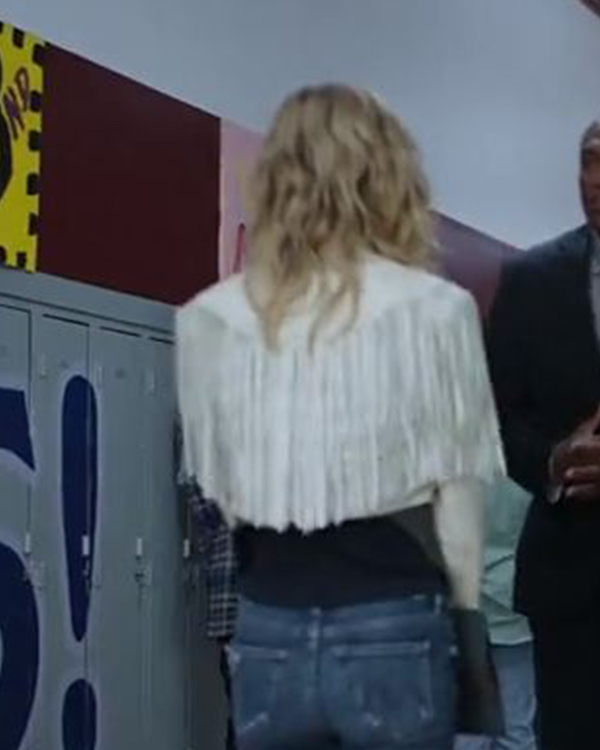 Totally Killer Kiernan Shipka Fringe Jacket