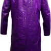 Joker Suicide Squad Jared Leto Purple Trench Coat - Image 2