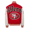 Jeff Hamilton San Francisco 49ers Wool and Leather Varsity Jacket - Image 2
