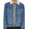 Jefferson White Yellowstone Denim Sherpa Jacket