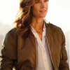Jennifer Connelly Top Gun Maverick Brown Bomber Jacket