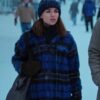 Home For Christmas Johanne Blue Plaid Jacket - Image 5