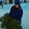 Home For Christmas Johanne Blue Plaid Jacket - Image 4