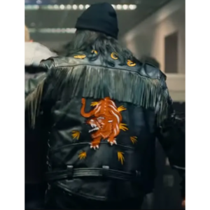 Sixty Minutes 2024 Jose Barros Black Leather Jacket