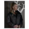 Ted Lasso S03 Juno Temple Black Puffer Jacket