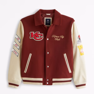 Abercrombie Kansas City Chiefs Varsity Bomber Jacket