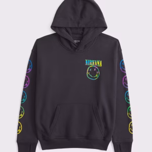 Nirvana Graphic Popover Hoodie