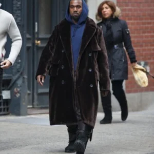 Kanye West Velvet Long Coat