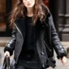 Keira Knightley Aviator B3 Shearling Leather Jacket
