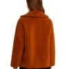 Kelly Reilly Yellowstone Orange Shearling Coat