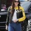 Kendall Jenner Aspen Trip 2023 Leather Jacket - Image 4