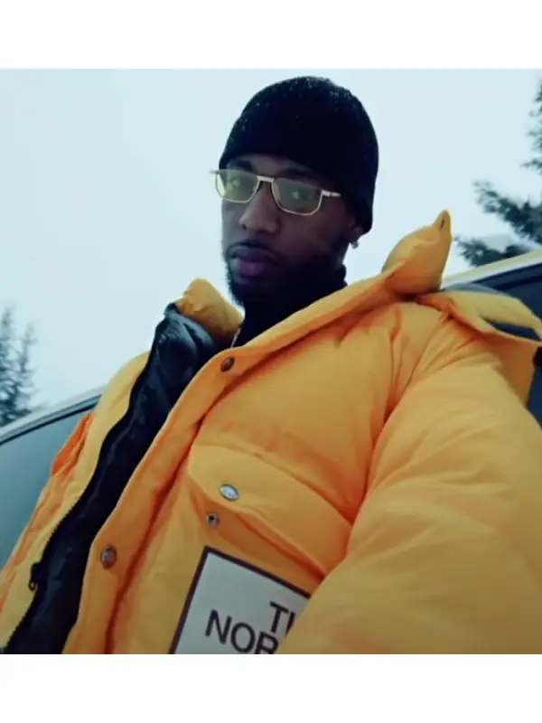 Key Glock Rapper Puffer Jacket Yellow
