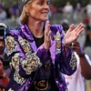 Kim Mulkey Purple Sequin Blazer - Image 2