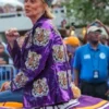Kim Mulkey Purple Sequin Blazer - Image 4
