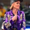 Kim Mulkey Purple Sequin Blazer