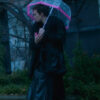The Umbrella Academy Klaus Black Shearling Fur Coat