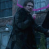 The Umbrella Academy Klaus Black Shearling Fur Coat - Image 3