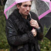 The Umbrella Academy Klaus Black Shearling Fur Coat
